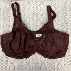 Delimira Bra Womens 42DD Underwire  Lace Detail Full‎ Cup Back Hook Underlined